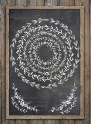 Wreath Builder 12x12 IOD Decor Stamp (Retired)