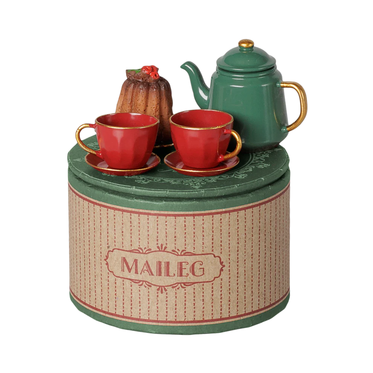 PREORDER: Christmas Tea Party, Mouse (Red/Green) (Expected: 11/01/26)