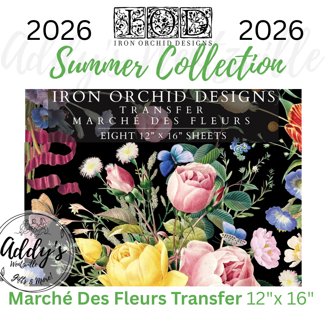 Marché des Fleurs IOD Transfer 12"x 16" Pad