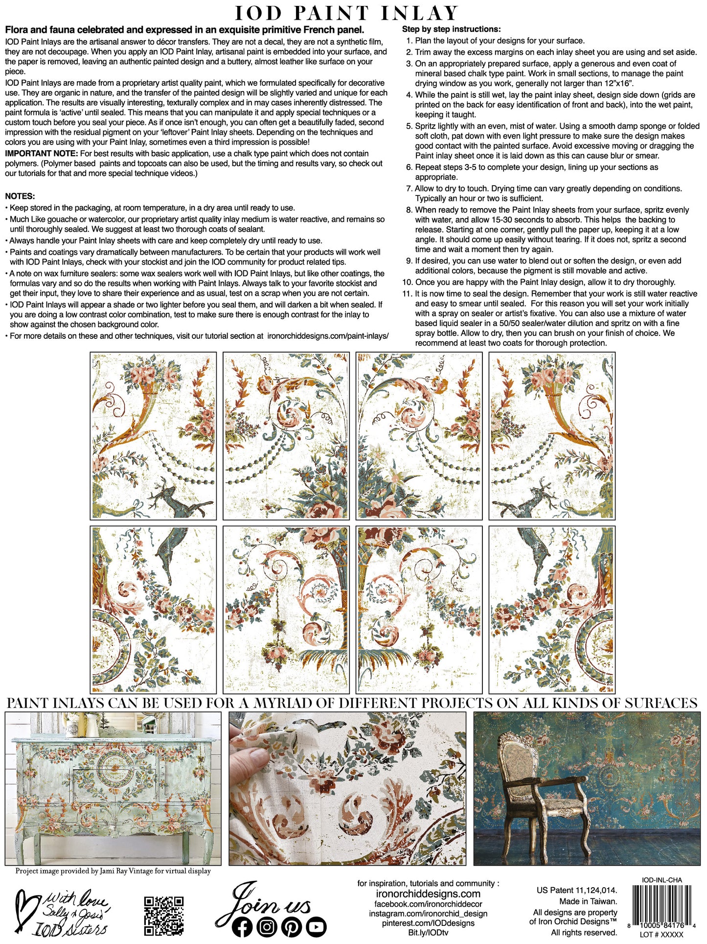 Chateau IOD Paint Inlay 12x16 Pad (Retired)