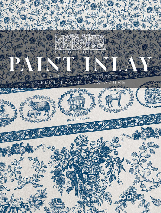 Delft Traditions Azure IOD Paint Inlay 12x16 Pad