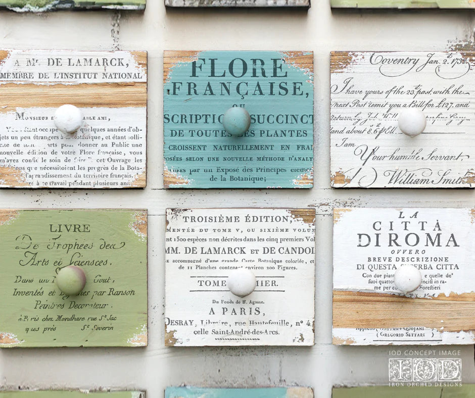 Ephemeral Type 12x12 IOD Stamp