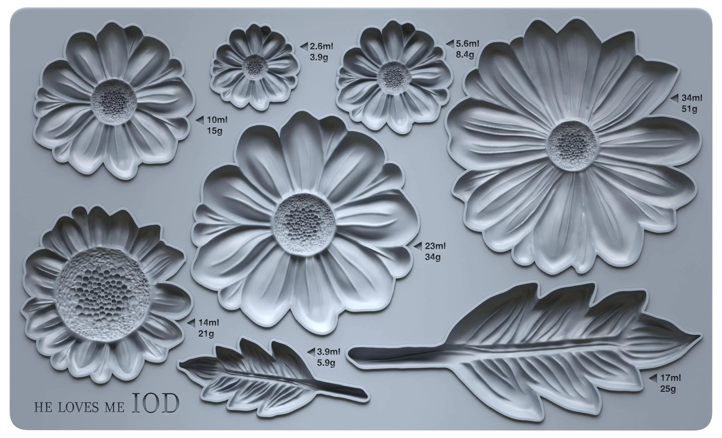 He Loves Me 6x10 IOD Decor Mould