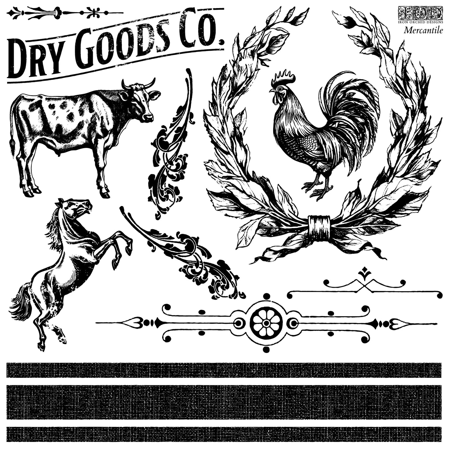 Mercantile 12X12 IOD Stamp