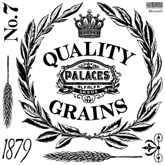 Mercantile IOD 12"x 12" Stamp