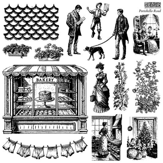 Portobello Road 12x12 IOD Stamp (Retired)
