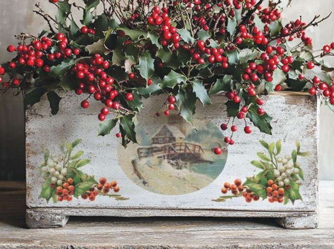 2025 Holiday Top 3 Transfer IOD Bundle! (set of 3). Christmas Joy/Santa's Hollow/Partridge Lane! 8"x12" 8 pages Limited Iron Orchid Designs