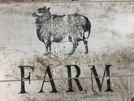 Farm Animals IOD 12"x 12" Stamp