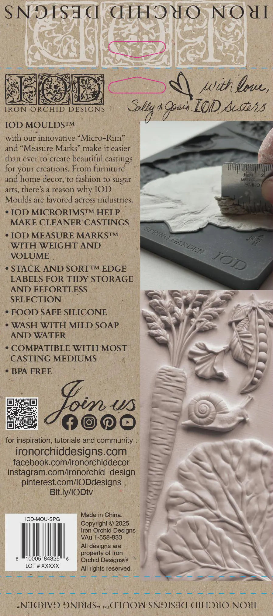 Spring Garden IOD 6"x 10" Mould