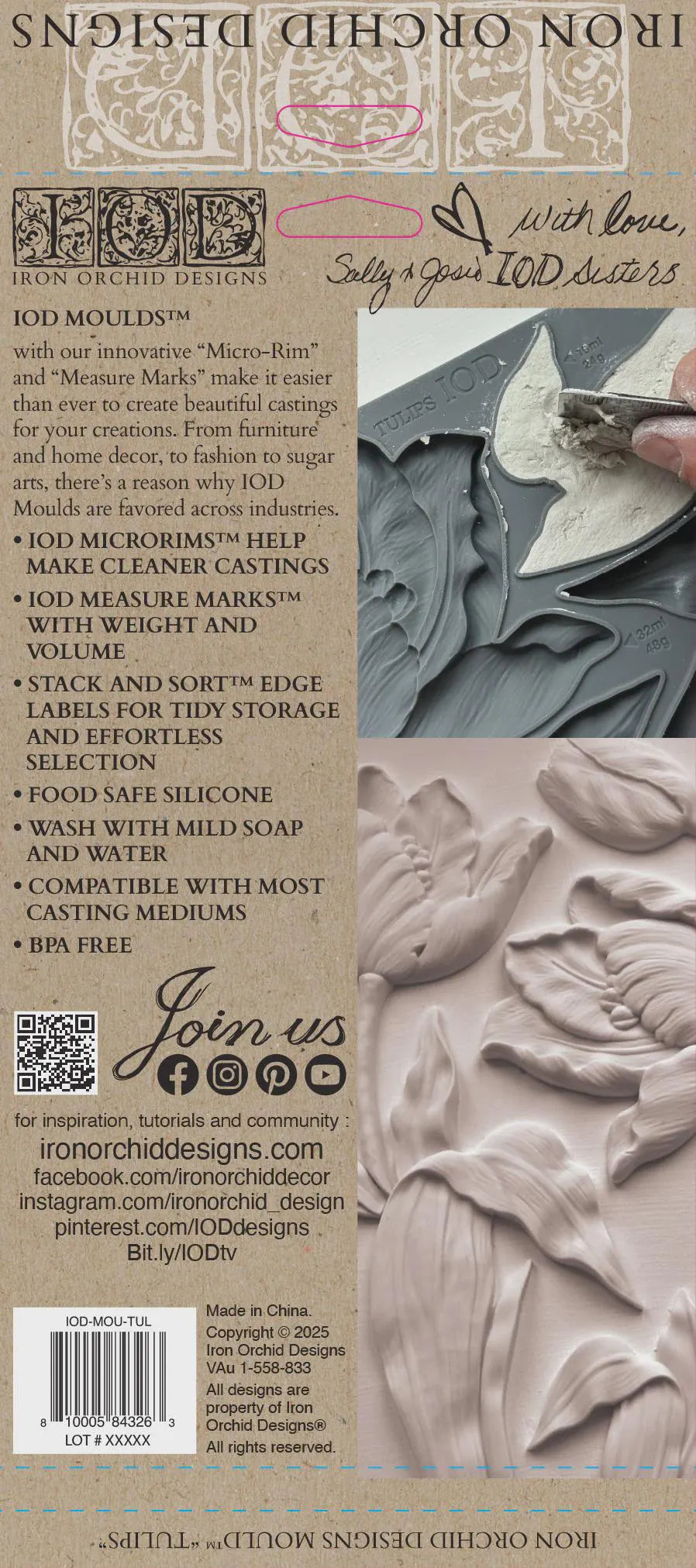 Tulip IOD 6"x 10" Mould