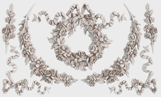 Wreath & Swags IOD 6"x 10" Mould