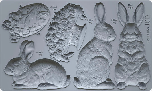 Les Lapin IOD 6"x 10" Mould