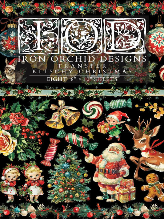 Kitschy Christmas IOD Transfer 8x12 Pad (Retired)
