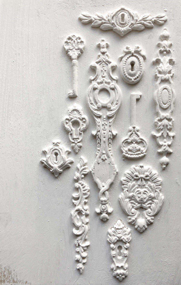 Lock & Key 6x10 IOD Decor Mould