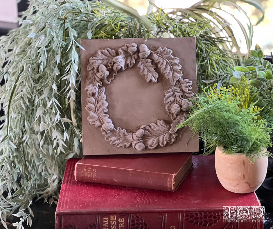 Oak Leaves & Acorns 6x10 IOD Mould