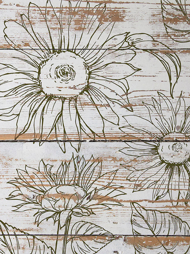 Sunflowers 12x12 IOD Stamp