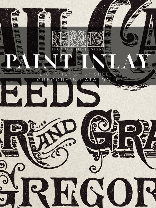 Gregory's Catalogue IOD Paint Inlay 12x16 Pad (Retired)
