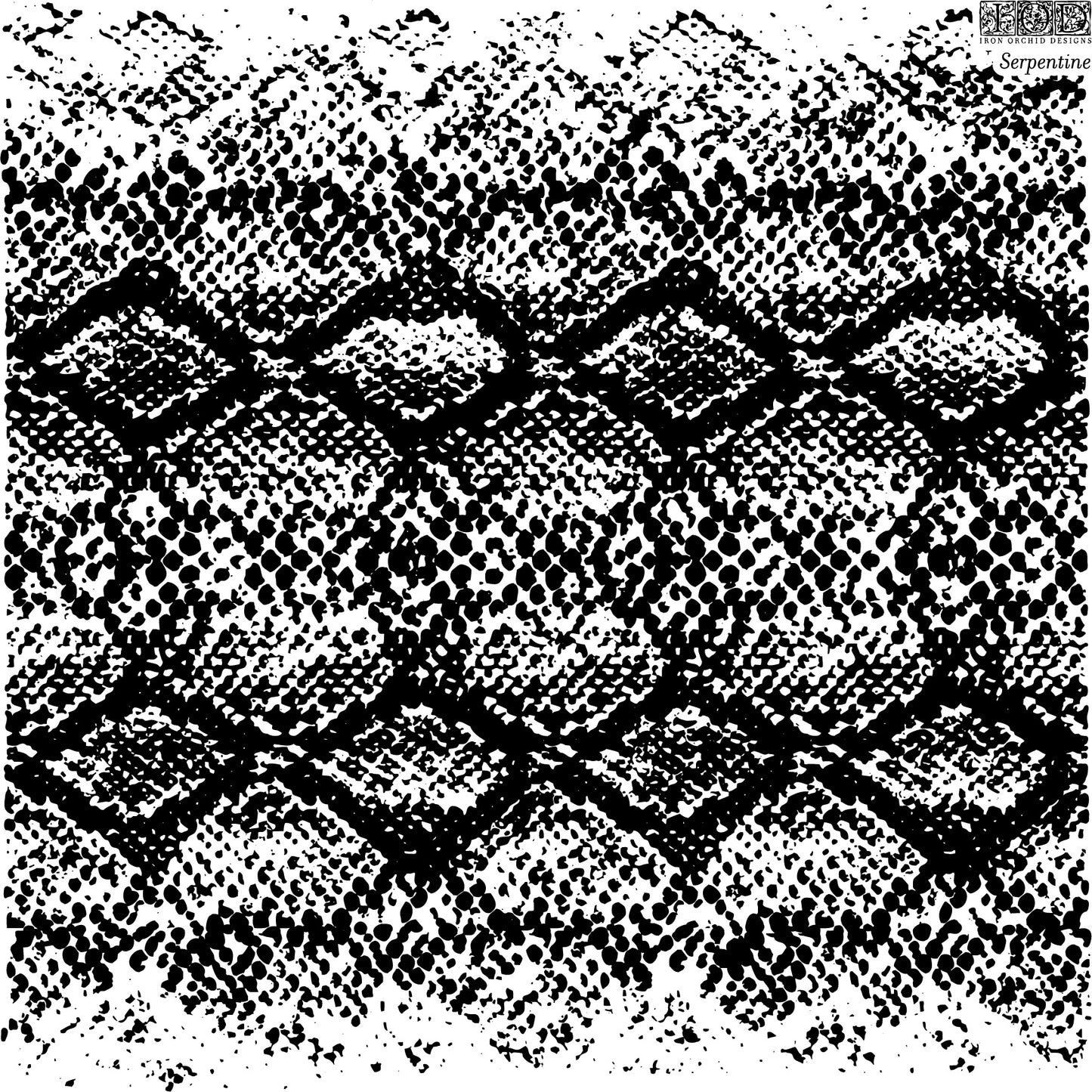 Serpentine 12x12 IOD Stamp (Retired)