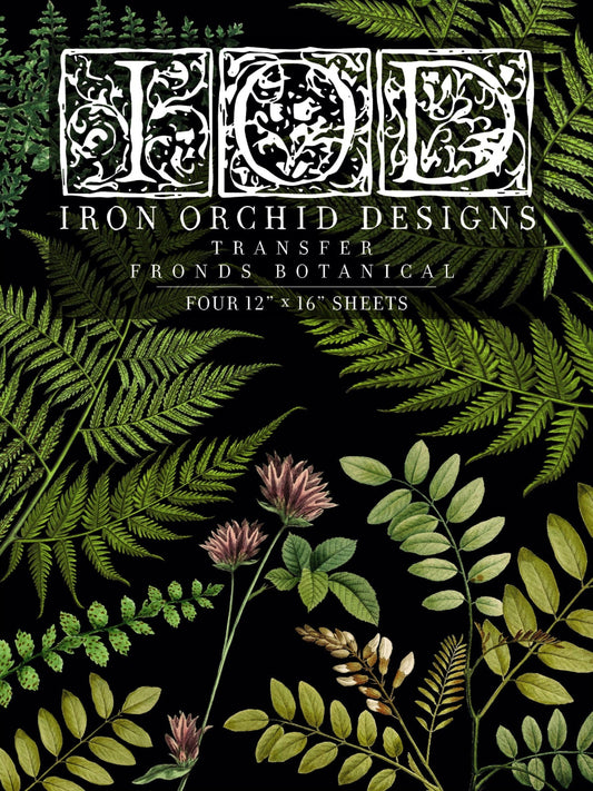 Fronds Botanical IOD 24x33 Decor Transfer