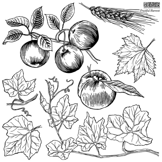 Fruitful Harvest IOD 12"x 12" Stamp (Retired)