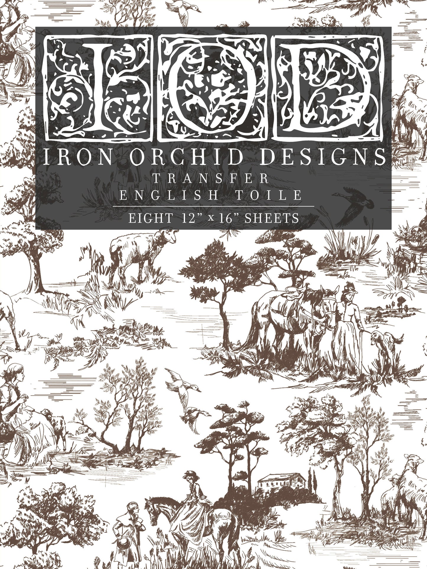 English Toile IOD Transfer 12x16 Pad (Retired)