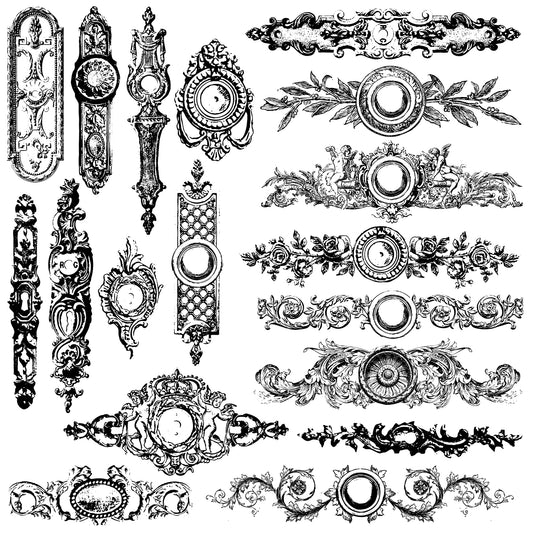 Backplates 12x12 IOD Decor Stamp (Retired)