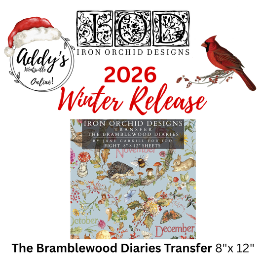 The Bramblewood Diaries IOD Transfer 8"x 12" Pad