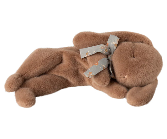 Sleeping Bunny Plush (Soft Brown)