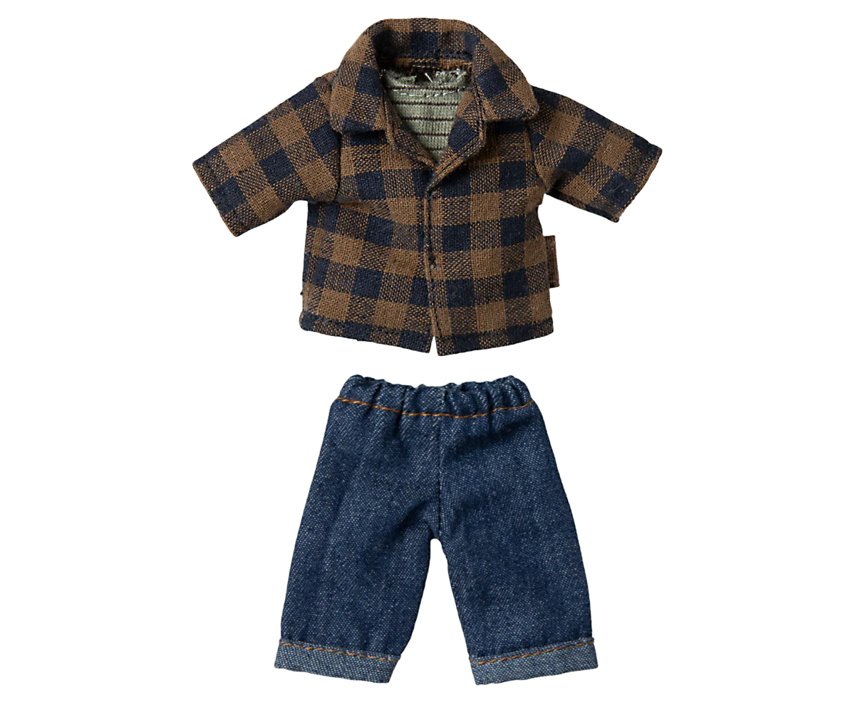 Checkered Shirt and Pants, Dad Mouse