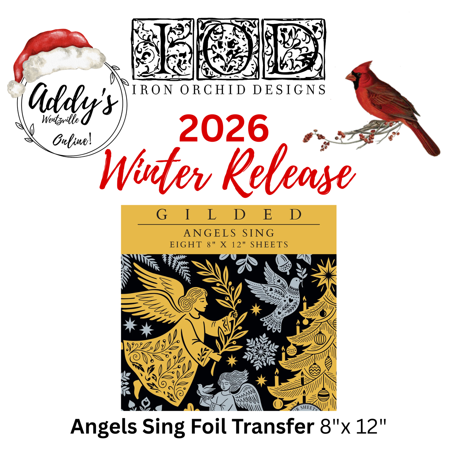 Angels Sing IOD Foil Transfer 8"x 12" Pad