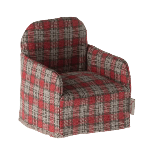 Folding Chair, Mouse (Red Checker)