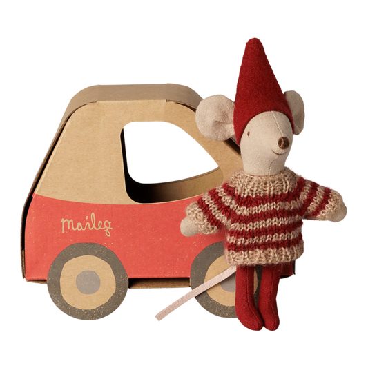 PREORDER: Christmas Mouse, Little Sister in Car Box (Expected: 11/01/26)