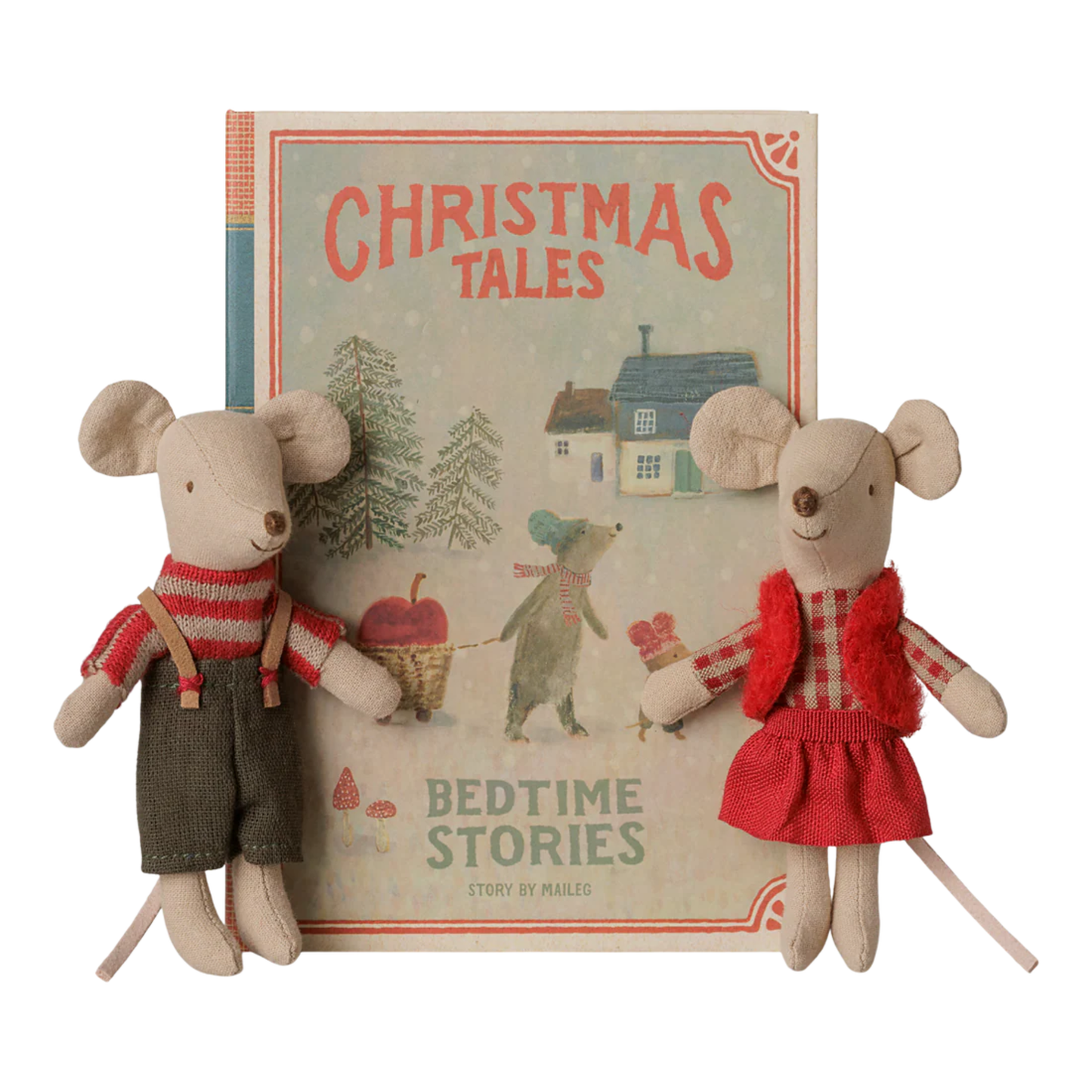 PREORDER: Christmas Twin Mice, Little Sister and Brother in Book (Expected: 09/15/26)