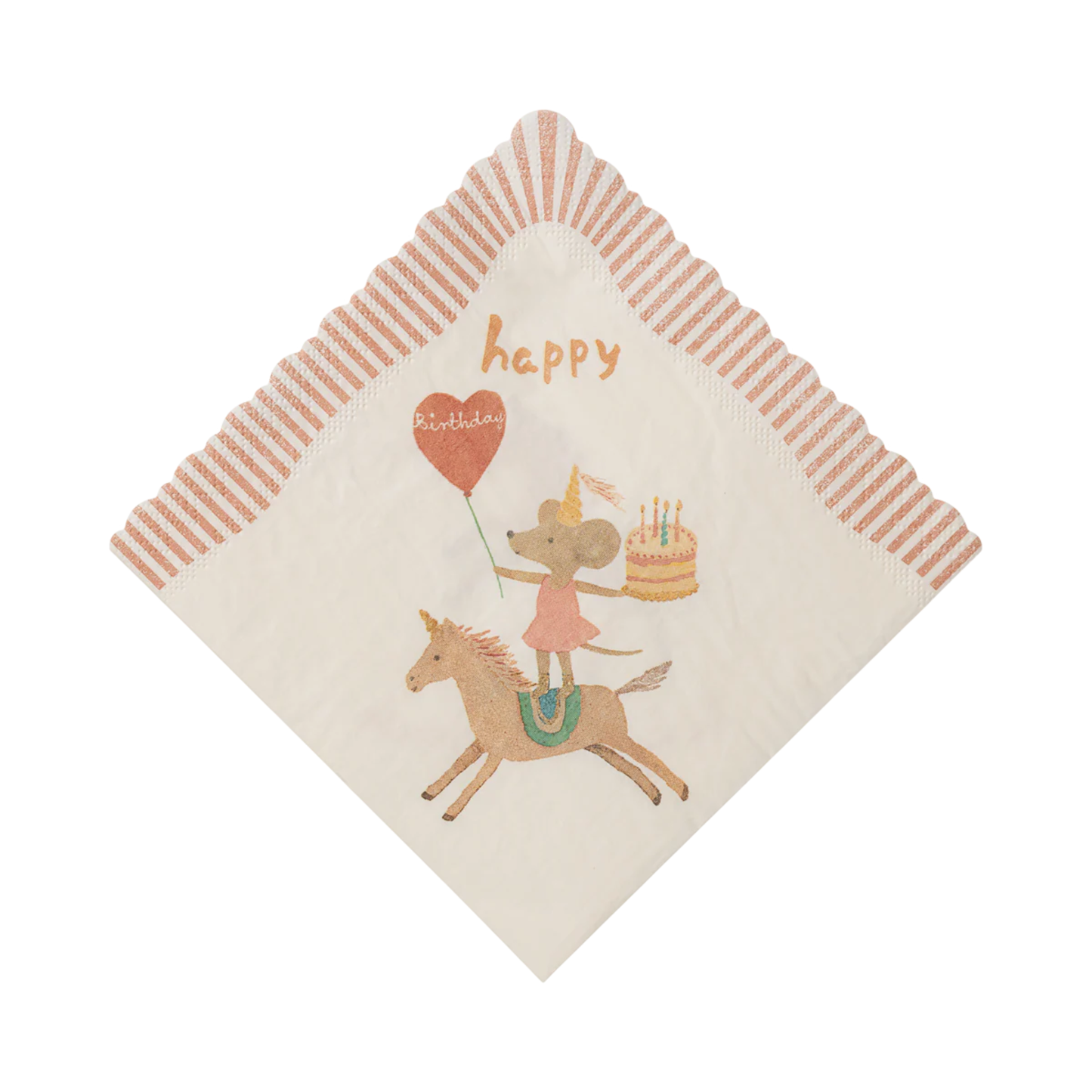 Napkins Happy Birthday (Unicorn, 20pc)