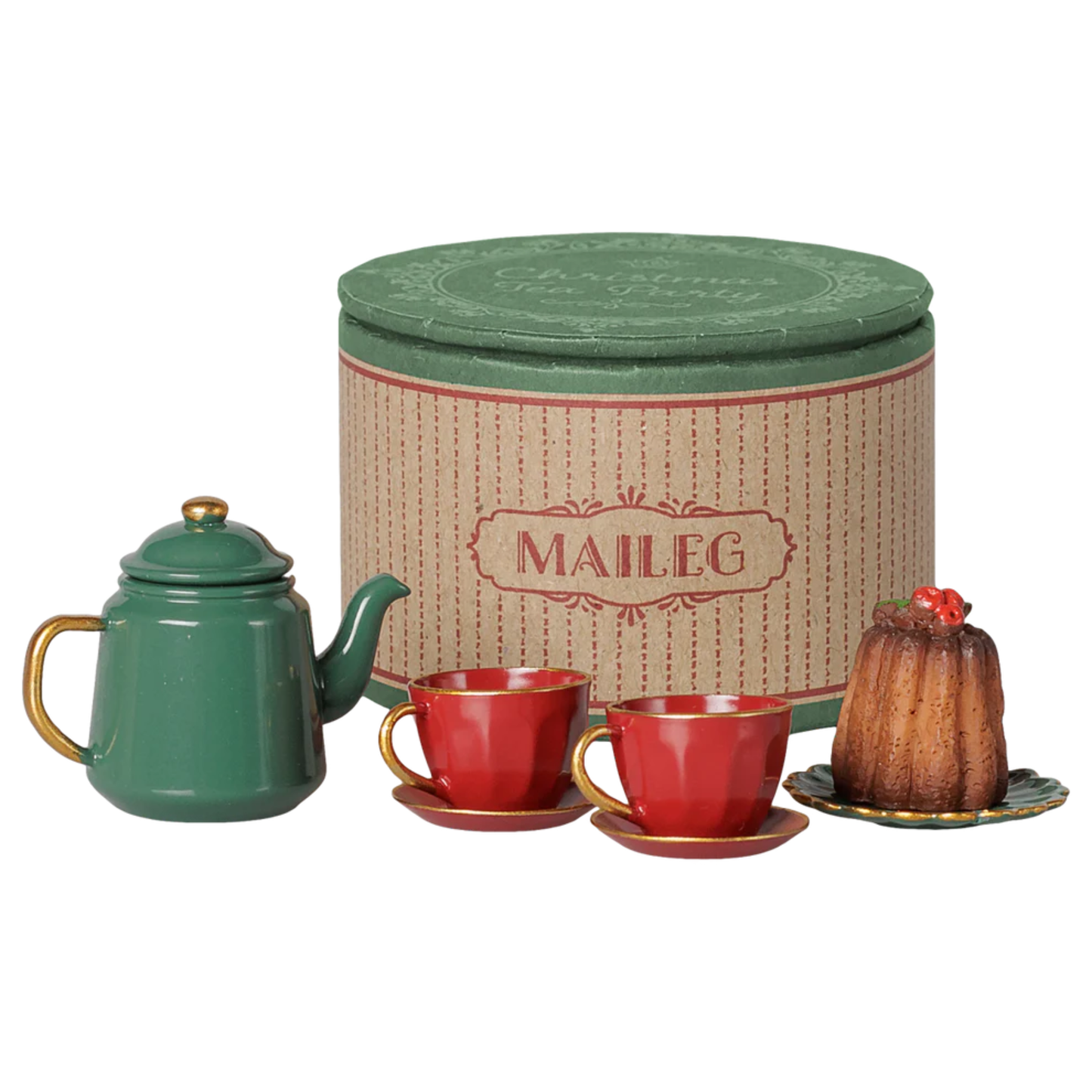 PREORDER: Christmas Tea Party, Mouse (Red/Green) (Expected: 11/01/26)