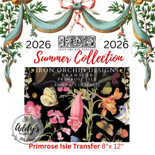 Primrose Isle IOD Transfer 8"x 12" Pad