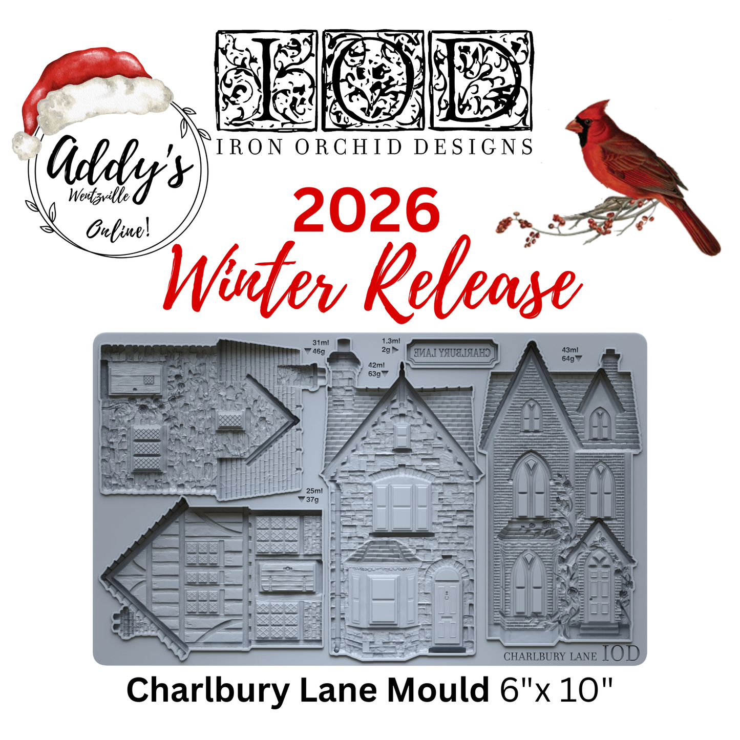 Charlbury Lane IOD 6"x 10" Mould