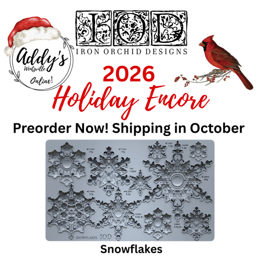 PREORDER: Snowflakes IOD 6"x 10" Mould