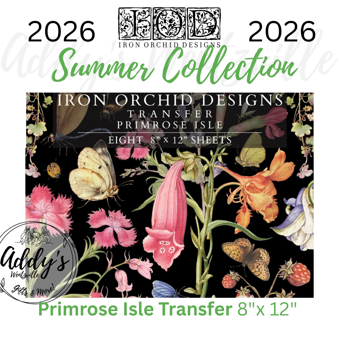 Primrose Isle IOD Transfer 8"x 12" Pad