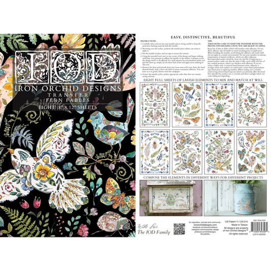 2026 Summer Collection IOD 8"x 12" Transfer Bundle! (set of 3) Fern Fables/Primrose Isle/The Belgravia
