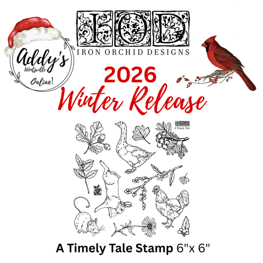 A Timely Tale IOD 6"x 6" Stamp