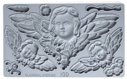 Cherubs 6x10 IOD Decor Mould