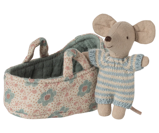 Baby Mouse in Carry Cot