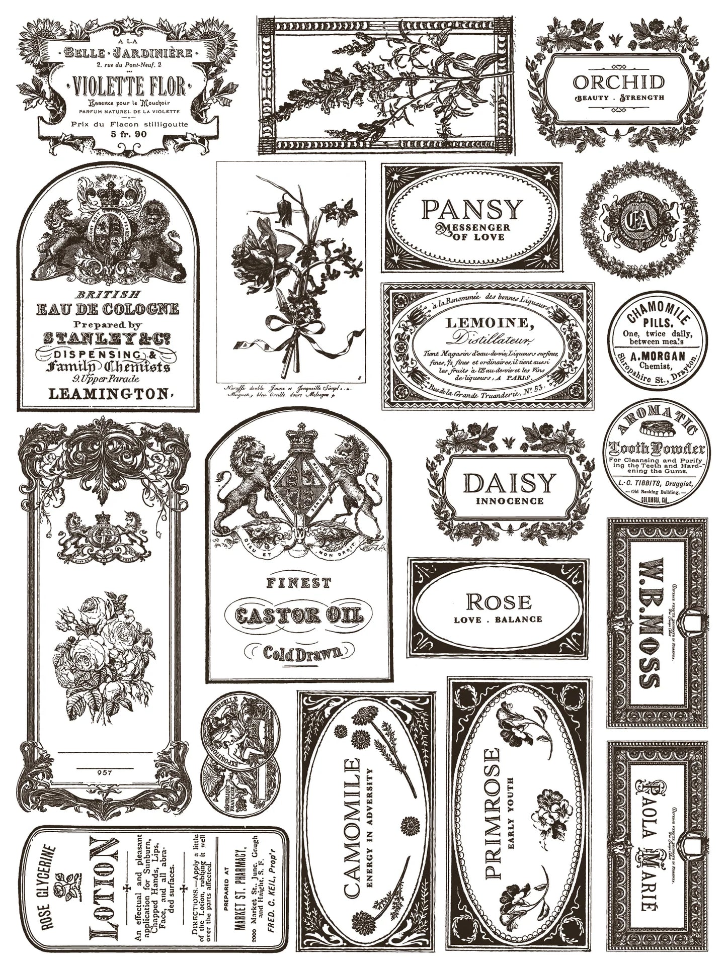 Floriography IOD Paint Inlay 12x16 Pad