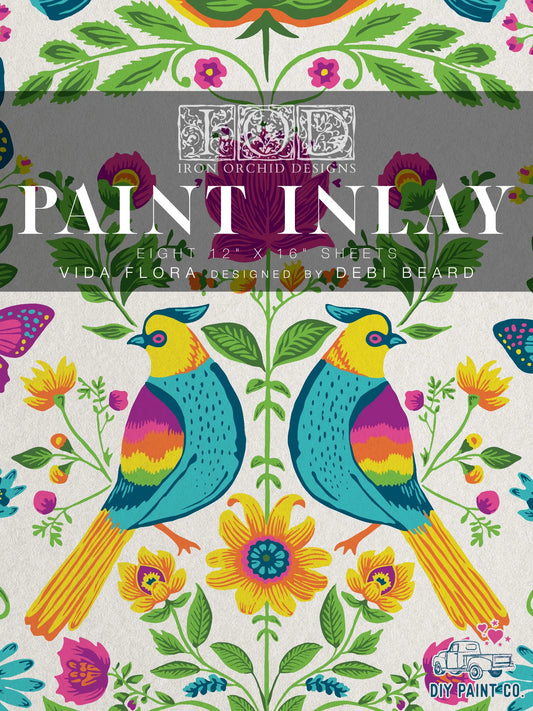 Vida Flora IOD Paint Inlay 12x16 Pad
