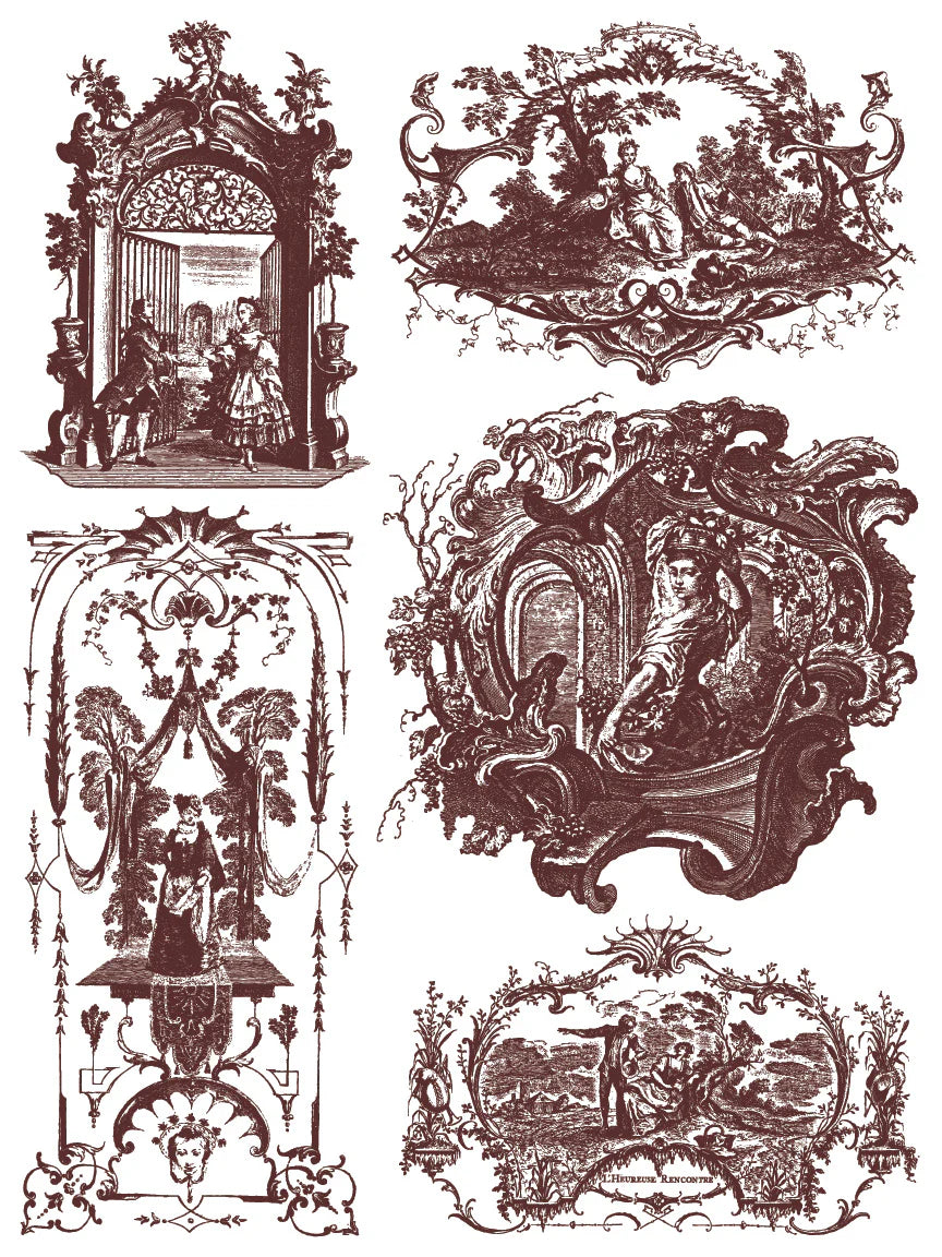 Hameau de la Reine IOD Paint Inlay 12"x 16" Pad