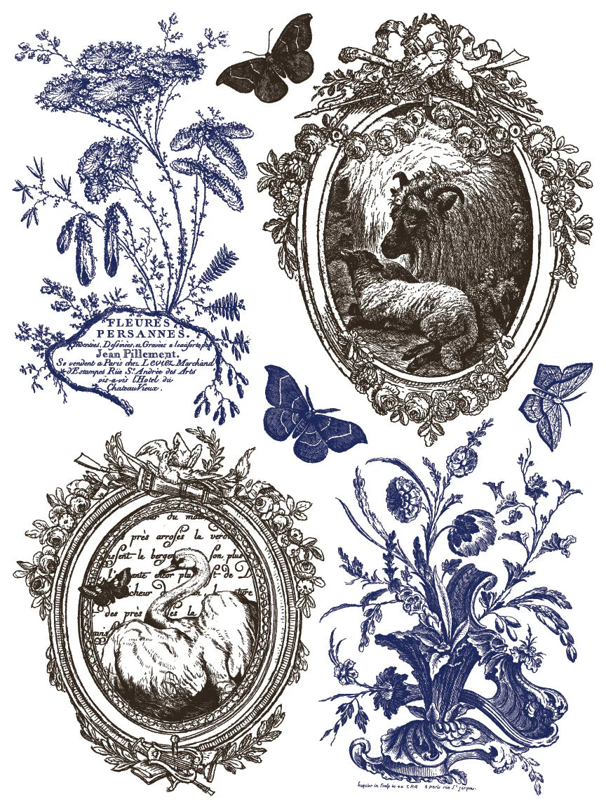 Hameau de la Reine IOD Paint Inlay 12"x 16" Pad