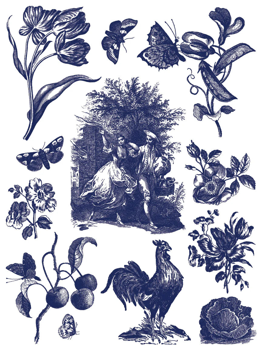 Hameau de la Reine IOD Paint Inlay 12"x 16" Pad