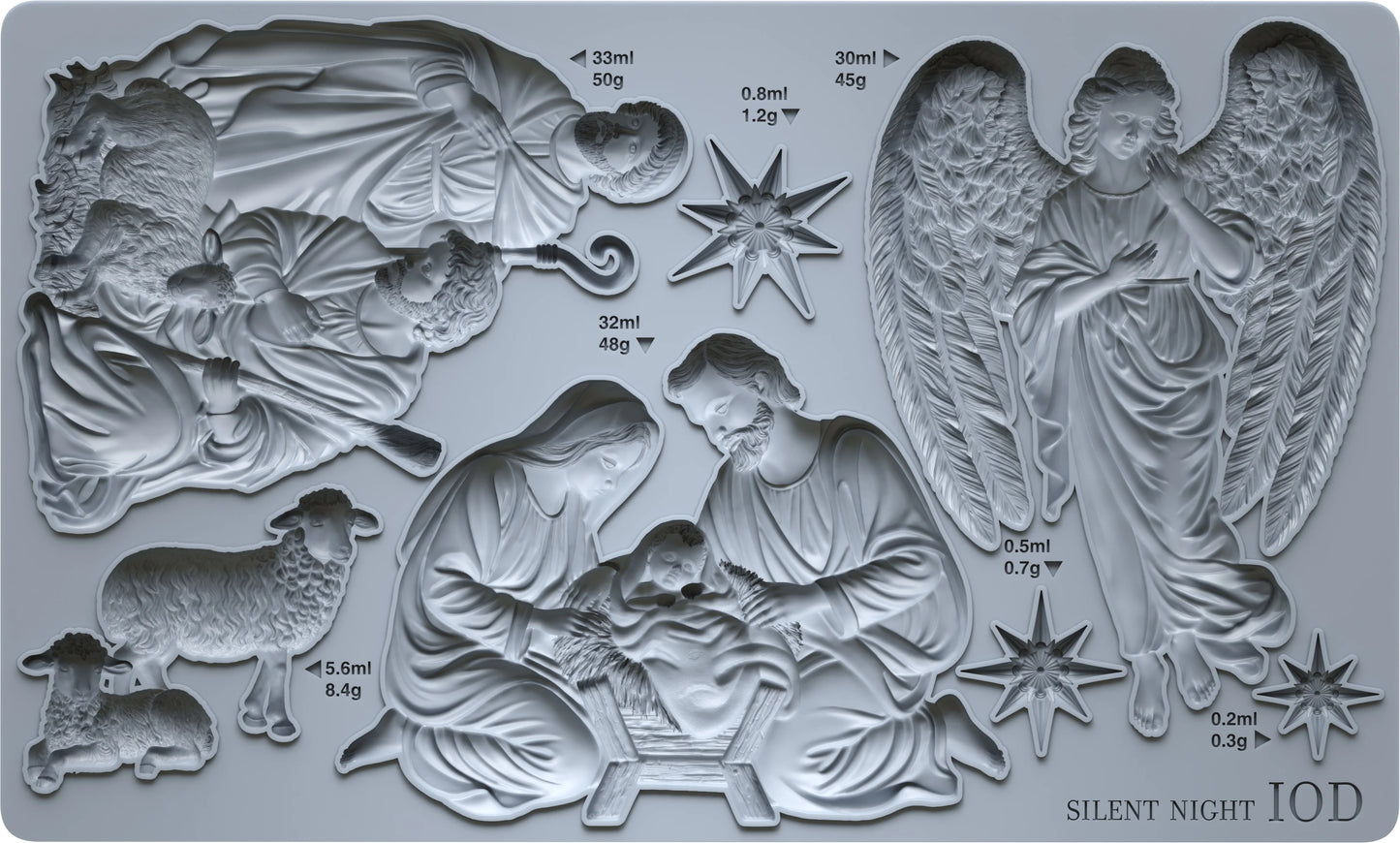 Silent Night IOD 6"x 10" Mould