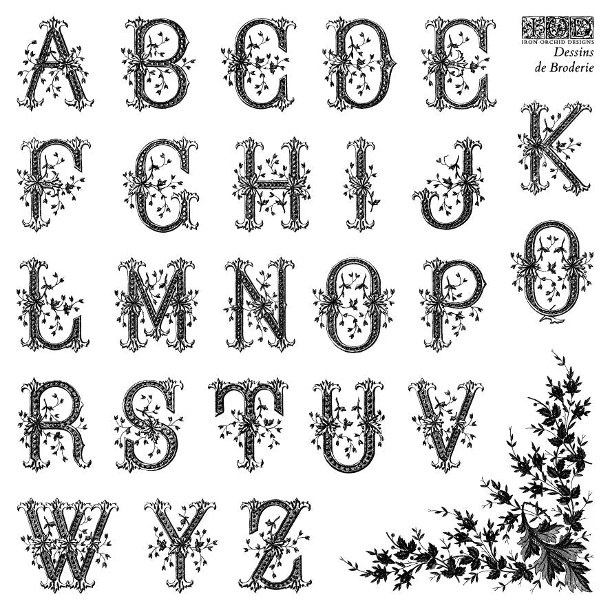 Dessins de Broderie IOD 6"x 6" Stamp